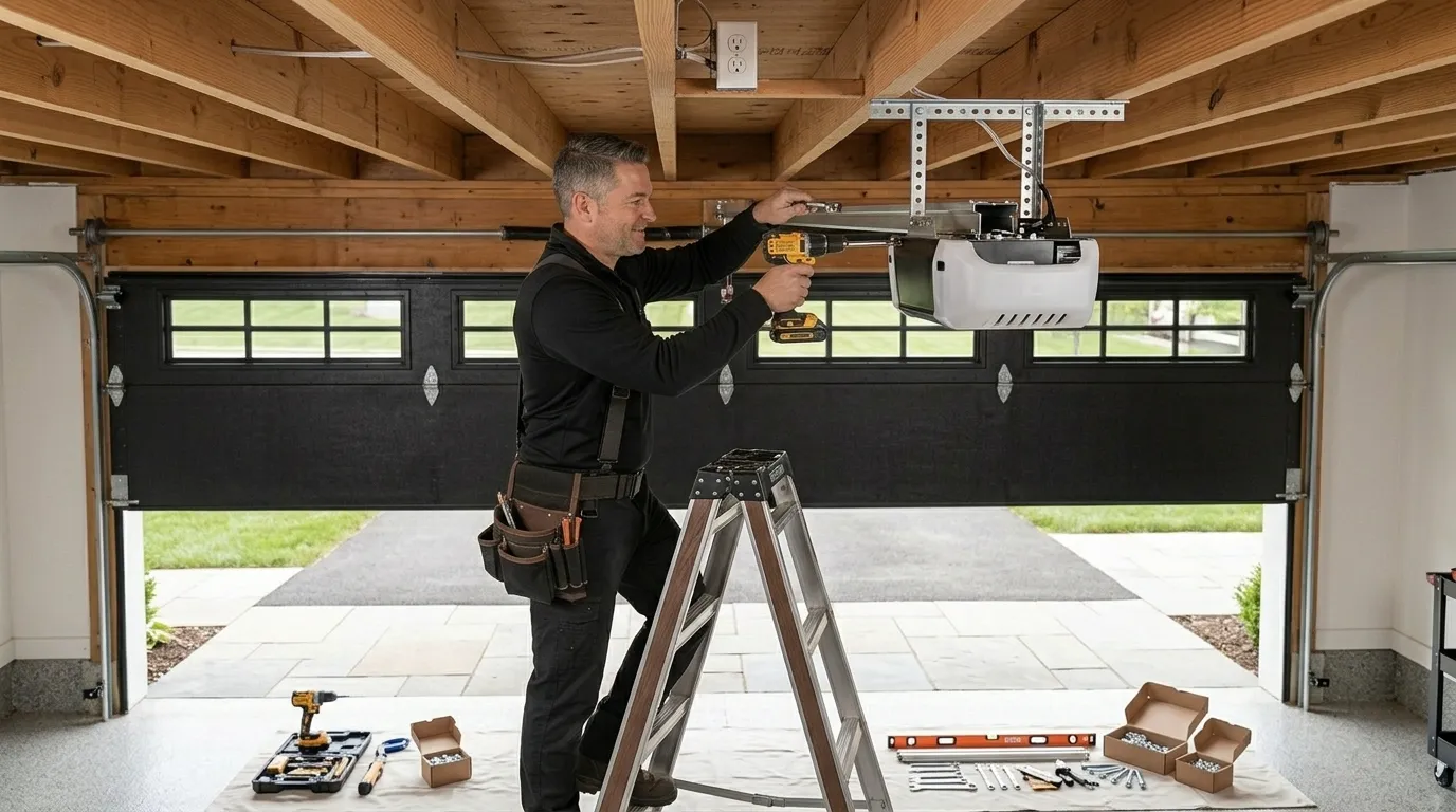 Commercial roll-up garage door